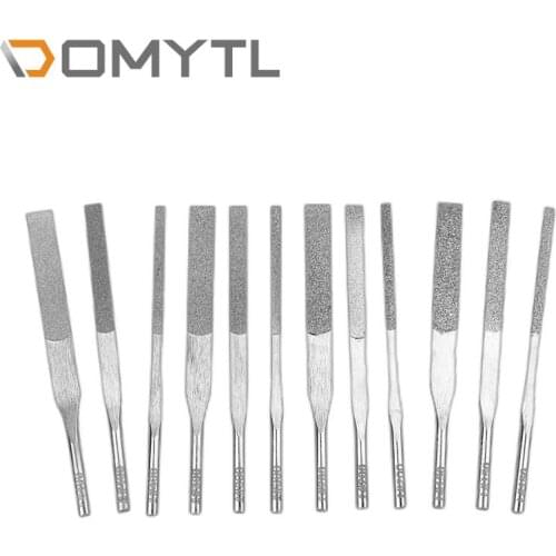 12-Piece File Set 3 Mm Handle Taper Diamond Ultrasonic Pneumatic Grinding Mtp-120 Reciprocating Hand Tools