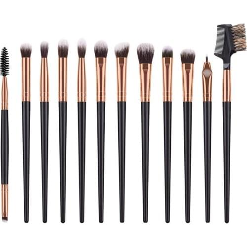 12PCS Brush Set Foundation Cosmetic Eyebrow Eyeshadow Brush Makeup Brush Sets Tools pinceaux maquillage Make Up Tools