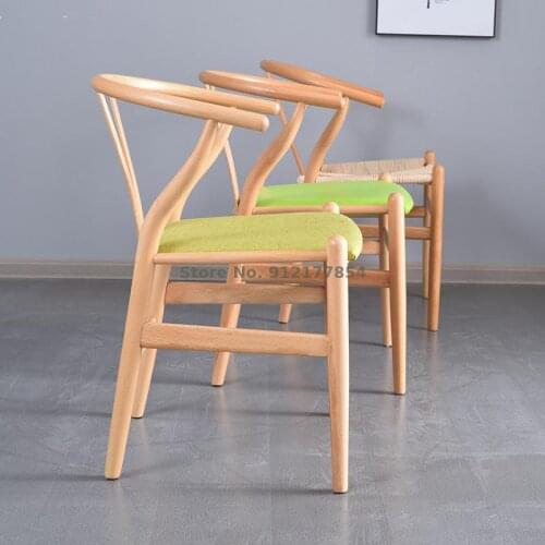 Solid Wood Dining Chair Nordic Simple Back Chair Y Chair Coffee Shop Lounge Chair Creative Home Chair Desk Chair