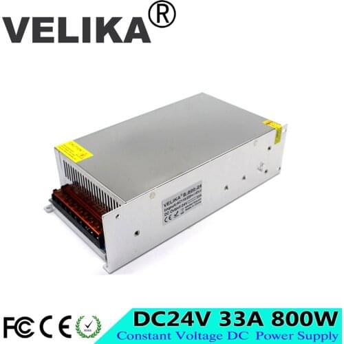 Single Output DC24V 33A 800W Switching Power Supply 110V 220V to AC DC 24V Converter Voltage Transformer for LED Strip light