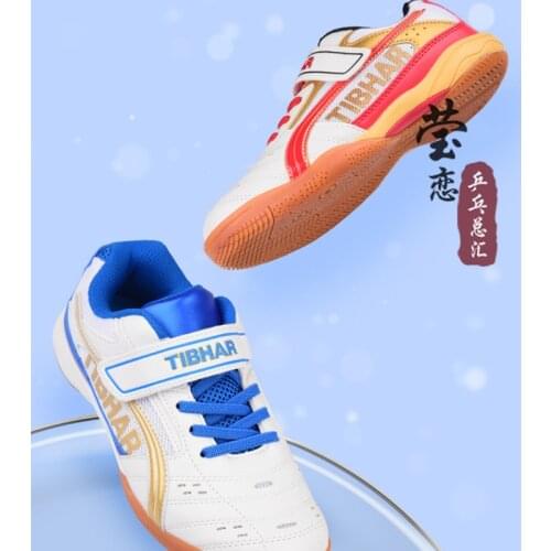 Original Tibhar Children Table Tennis Shoes For Kids Boy Girls table tennis Ping Pong Sport game Sneakers