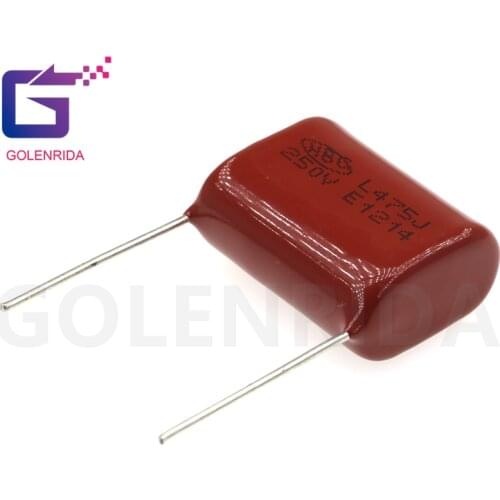 10PCS 250V475J Pitch 25MM 250V 4.7UF 475 4700PF CBB Polypropylene film capacitor