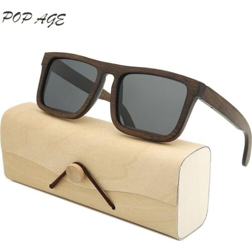 Drop Shipping Wood Sunglasses Men Polarized Bamboo Sunglasses Frame Womens Sun Glasses Gafas De Sol Mujer GB096