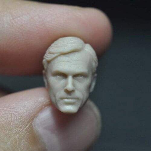 Blank 1/18 Scale The German Generals Hans Landa Head Sculpt Unpainted Fit 3.75" Figure