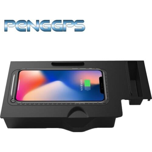 QI Wireless Car Charger For BMW X3 X4 2018 2019 Intelligent Infrared Fast Wireless Charging Car Phone Holder for iPhone
