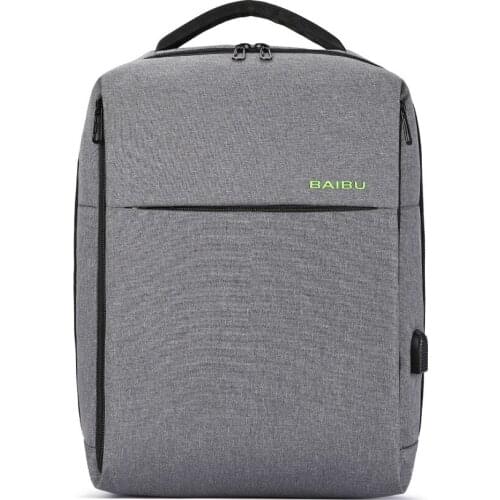 15" Laptop Backpack External USB Charge Computer Backpacks Waterproof Bags for Men Women school Bag for boys girls Male Travel