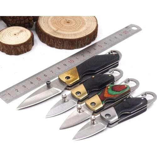 Folding Knife Key Chain Ring Holder Pocket Knife Multi Tool Keyring Camping Survival Knives with Keychain Outdoor EDC Tools