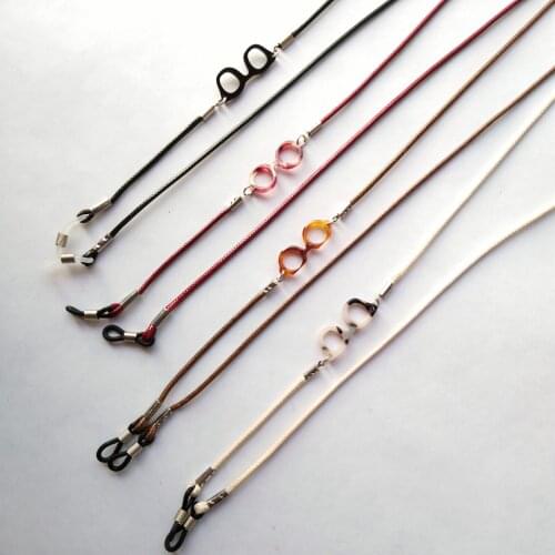 Eyeglass waxed cotton cord with small frame shape accessories spectacle lanyard string retainer