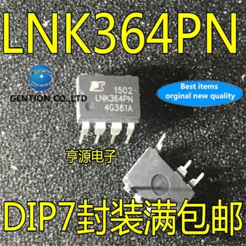 10Pcs LNK364 LNK364P LNK364PN DIP-7 LCD power chip Special line voltage regulator in stock 100% new and original