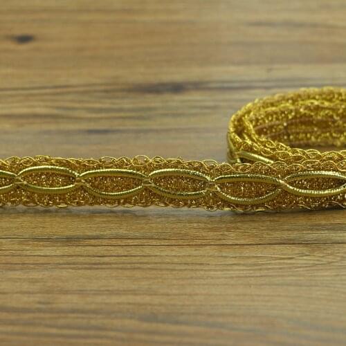 5 yards gold code fashion DIY gold lace knitting pattern exquisite handmade DIY accessories