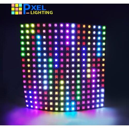 8*8/16*16/8*32 Pixel DC5V Full Color 256 Pixels Digital Programmed Addressable RGB LED led strip Screen WS2812B Panel Screen