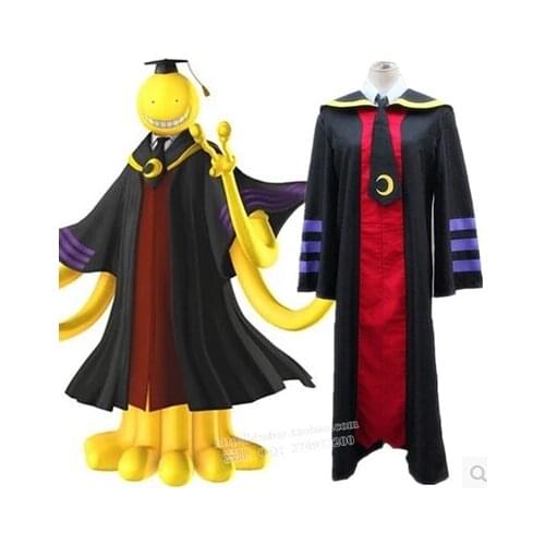Free Shipping Ansatsu Kyoushitsu Assassination Classroom Korosensei Cosplay Costume Fancy