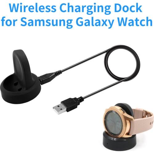 Wireless Charging Dock Cradle Charger for Samsung Galaxy Watch 42mm 46mm SM-R800 R805 R810 R815 High Quality Charging Dock New