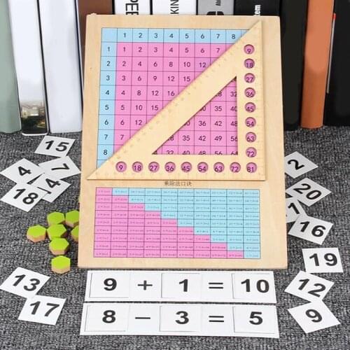Kids Mathematics School Supplies Teaching Aids Kids Preschool Math Learning Toy Wooden Toys for Children Kids Birthday Gift