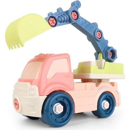 Children Detachable Screw Disassembling Engineering Vehicle Kids Educational Toy