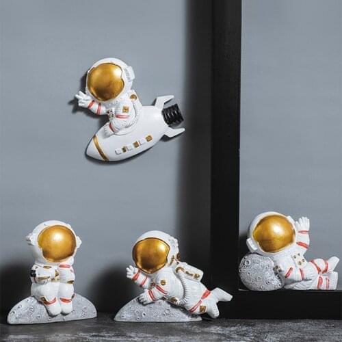 Home Astronaut 3D Switch Sticker Resin Socket Protection Cover Wall Sticker