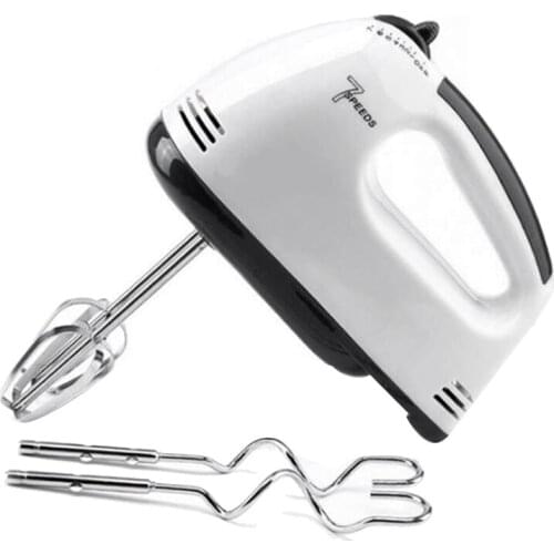 EAS-7 Gear Electric Egg Beater Automatic Hand Mixer Blender Plastics Rotating Push Whisks Whipped Cream Mixer Stirrer