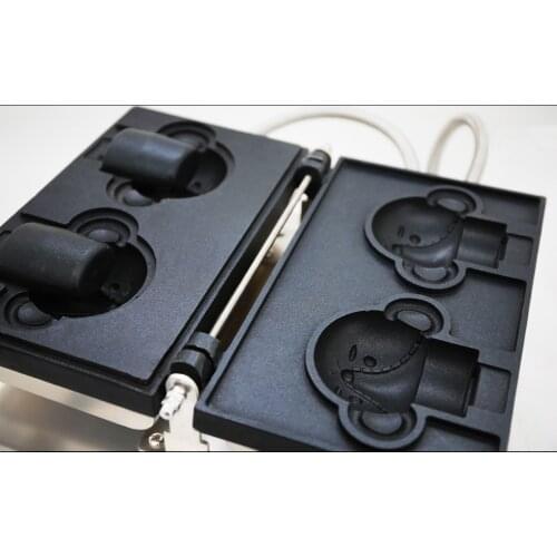 Electric baking equipment electric waffle maker cartoon animal bear shape open mouth ice cream taiyaki pan machine