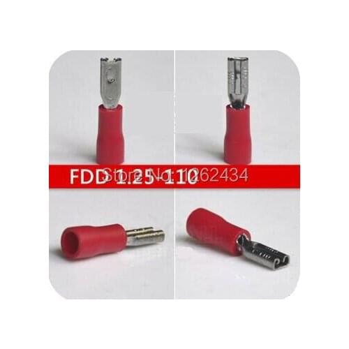FDD1.25-110 parent pre insulated joint cold pressed terminal /2.8 plug spring