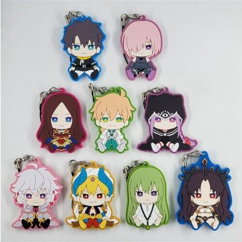 2020 New Arrival Fate/Grand Order/Fate Apocrypha Original Japanese anime figure rubber mobile phone charms/key chain/strap