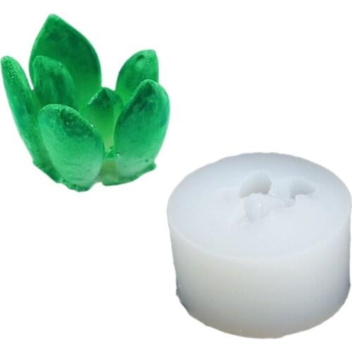 Sugarcraft Mould Succulents Theme Cookie Cutters Cartoon Halloween Gift Food-grade Silicone Cake Plunger Cutter Durable 85AC