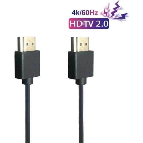 OD 3.0mm Cable HDMI-compatible to HDTV 2k*4k hd @60hz Type A to Type A HD Male to Male Cord 0.3m 0.6m 1m