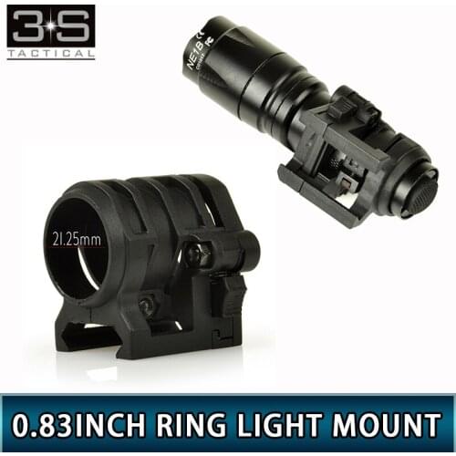 0.83INCH Compact Ring Light Mount Tactical Weapon Gun Flashlight Accessories
