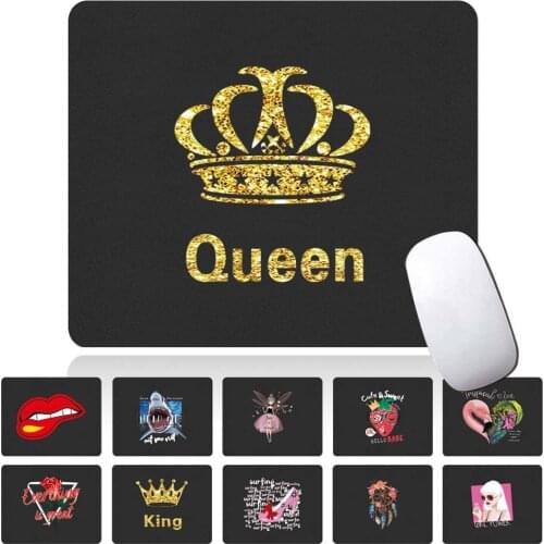 Small Mouse Pad Gaming Pad Mouse Gamer PU Leather Waterproof Notebook Pad Office Pad Tablet Mat Various Patterns