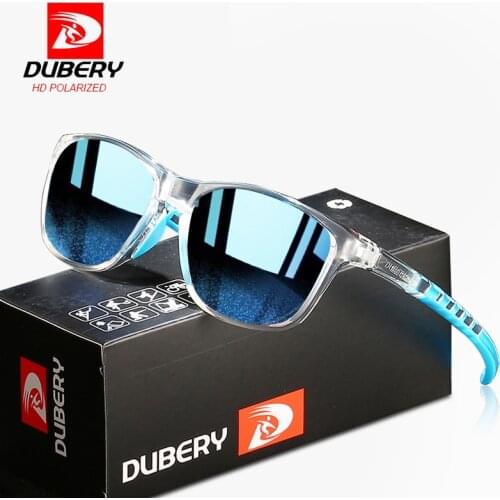 DUBERY Fashion Men Polarized Sunglasses 2021 New Sport Style Oval Sun Glasses Super Light Eyeglasses Frame UV400 Goggles Gafas