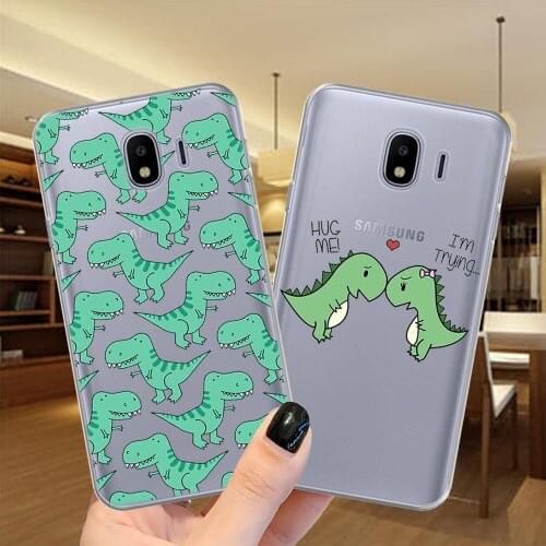 Cute Dinosaur Baby Soft TPU Silicone Phone Case Cover For Samsung M51 M11 M21 M31S M31 M10 M20 M30 M40 J4 J6 Plus J3 J5 J7