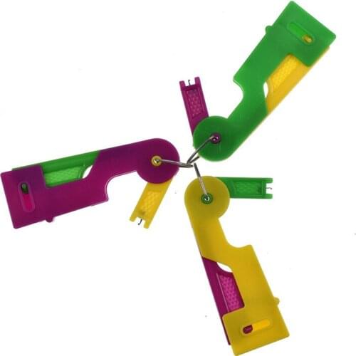 3pcs Automatic Needle Threader Helper Sewing Needle Guide Device Mini Household Threader Sewing Stitch Insertion Tools Accessory