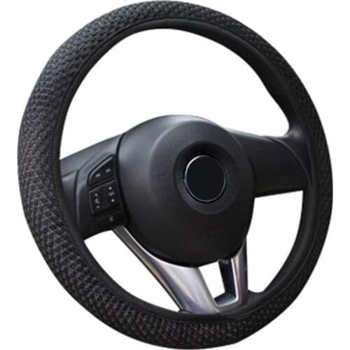 New Four Seasons Universal Sandwich Set ice Silk Steering Wheel Cover Car Handle Set Steering Wheel Cover 38CM Wear-resistant