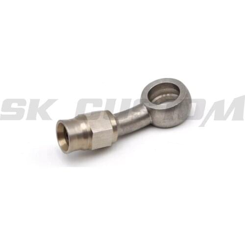 20 Degree Stainless Steel Banjo-eye Pipe Adapters Reusable AN Swivel Banjo hose Fittings