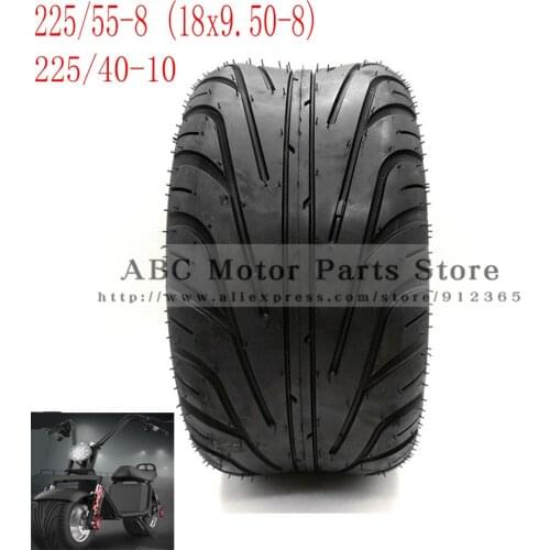 225/55-8 Tire 225/40-10 Tyre 18x9.50-8 Front or Rear 8inch 10inch 6PR Electric Scooter Vacuum Tires For Harley Chinese Bike