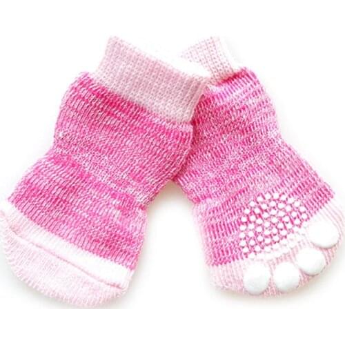 Dog Shose Autumn Winter Bright Colors Outdoor Waterproof Dog Socks Anti Slip Dog Boots for Dogs 4pcs/lot