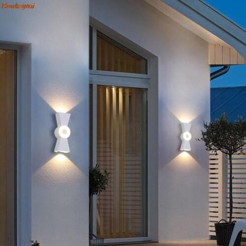 LED aluminum wall lamp bathroom waterproof porch outdoor balcony light terrasse exterieur garden