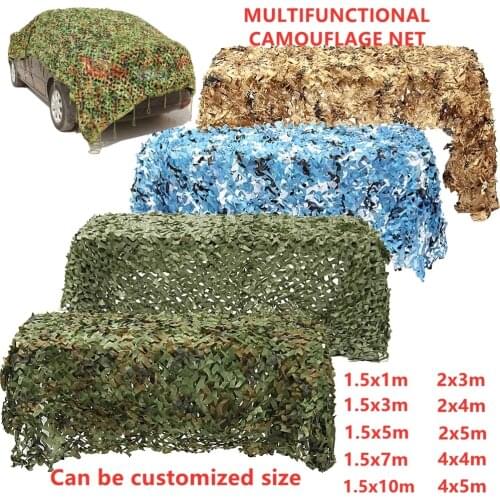 1.5m x 1m / 4m x 5m military hunting camouflage woodland camouflage army net canopy tent canopy sunshade