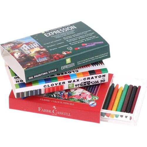 1Set 1/6 Scale Mini Dollhouse Miniature Crayon With 3 paper box for Doll House Dolls Accessories