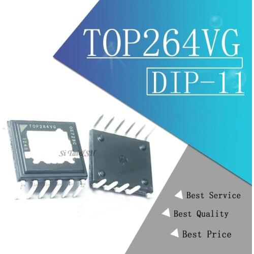 1PCS TOP264VG TOP264 t Integrated Off-Line Switcher with EcoSmart Technology for Highly Efficient Supplies DIP11 1PCS molewei