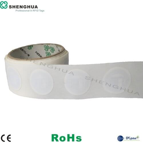 1000pcs/lot RFID 13.56MHz Self Adhesive NFC Tag Label Sticker Anti Theft Blank Printable Passive With ISO14443A F08 Chip