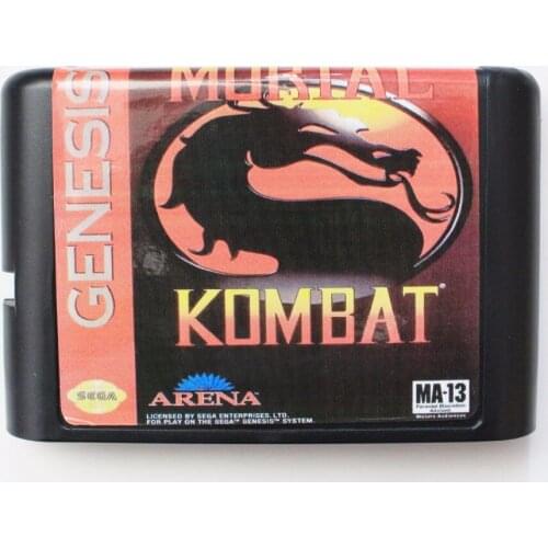 Mortal Kombat Region Free 16 bit MD Game Card For Sega Mega Drive For Genesis