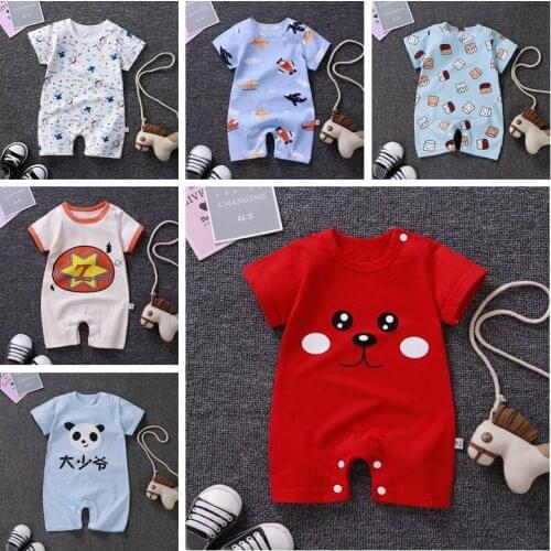 2021 New Born Romper Baby Costume Toddler Boy Onesie Baby Short Sleeve Jumpsuit Baby Girl Clothes 0-24 Months Baby Romper