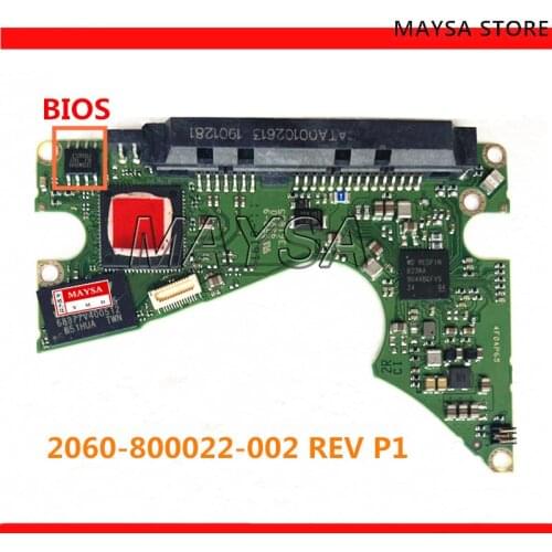 2060 800022 002 WD30NPRZ HDD PCB Logic board coding: 2060-800022-002 REV P1 , SATA 800022-A02 800022-902