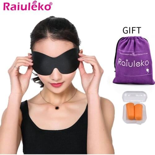 3D Sleep Mask Fast Sleeping Eye Mask Eyeshade Cover Shade Patch Women Men Soft Portable Blindfold Travel Rest Send Bag Earplug