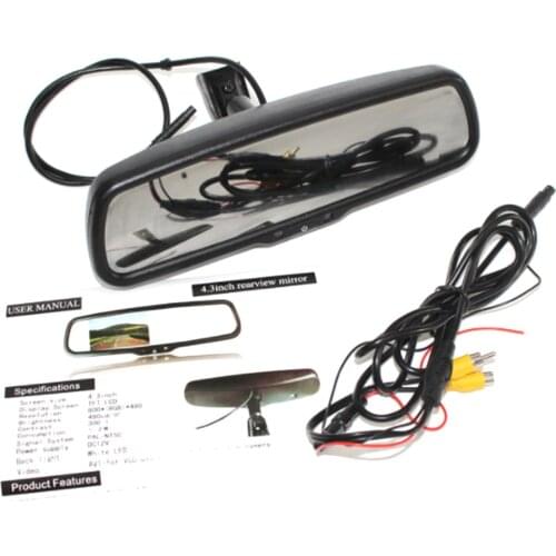 4.3' Rearview Mirror Monitor Car Mounting Bracket And Anti Dazzing Rear View Monitor For Audi A1 A2 A3 A4 TT