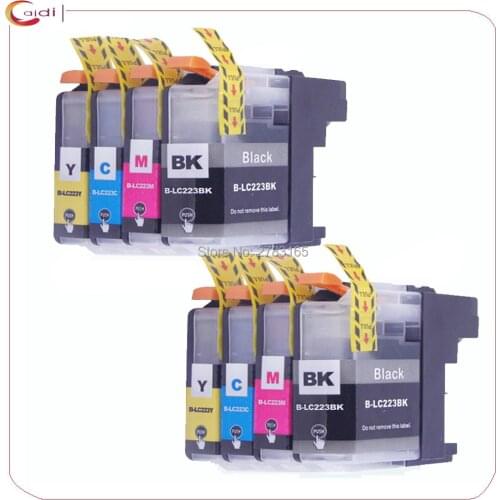 8Pack LC223 Compatible ink cartridge Brother DCP-J562DW/MFC-J480DW/MFC-J680DW/MFC-J880DW printer inks