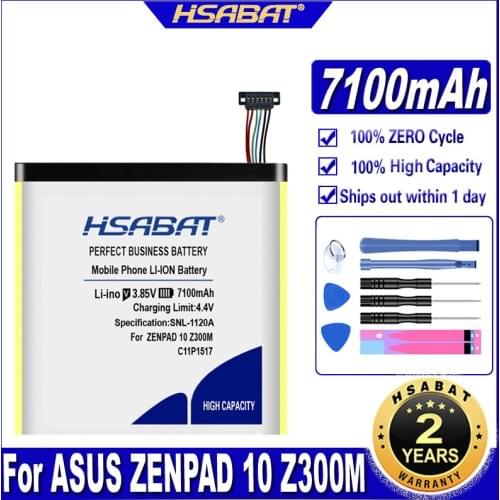 HSABAT C11P1517 6900mAh Battery for ASUS ZENPAD 10 Z300M Z300CNL 6B P00C Batteries