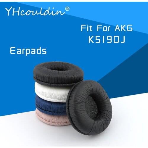 Earpads For AKG K519DJ Headphone Accessaries Replacement Ear Cushions Wrinkled Leather Material