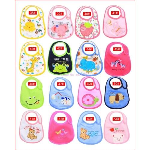 DHL 200pcs 100% Cotton Baby Bibs Waterproof Baby Bibs & Burp Cloths Baby Clothing Product Towel