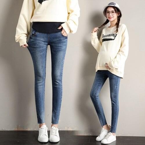 Stretch Skinny Maternity Jeans Pants For Pregnant Women Clothes Casual High Waist Denim Pregnancy Jeans Maternity Trousers
